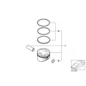 Genuine BMW PISTON KIT (11257834017)