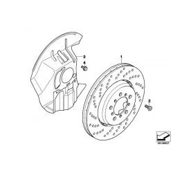 Original BMW Bremsscheibe belüftet rechts (34112282446)