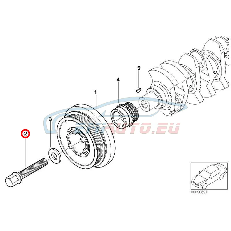 Genuine BMW Hex Bolt (11237790922)