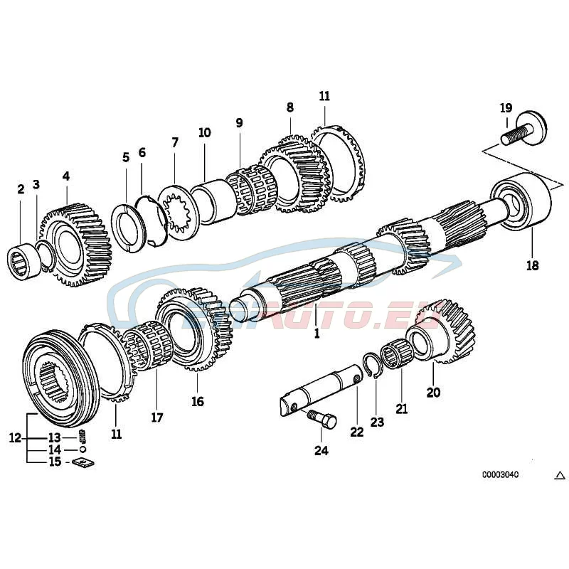 Original BMW Synchronring (23227501326)