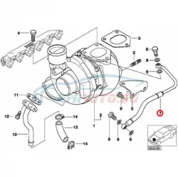 Genuine BMW Oil pipe (11422247915)