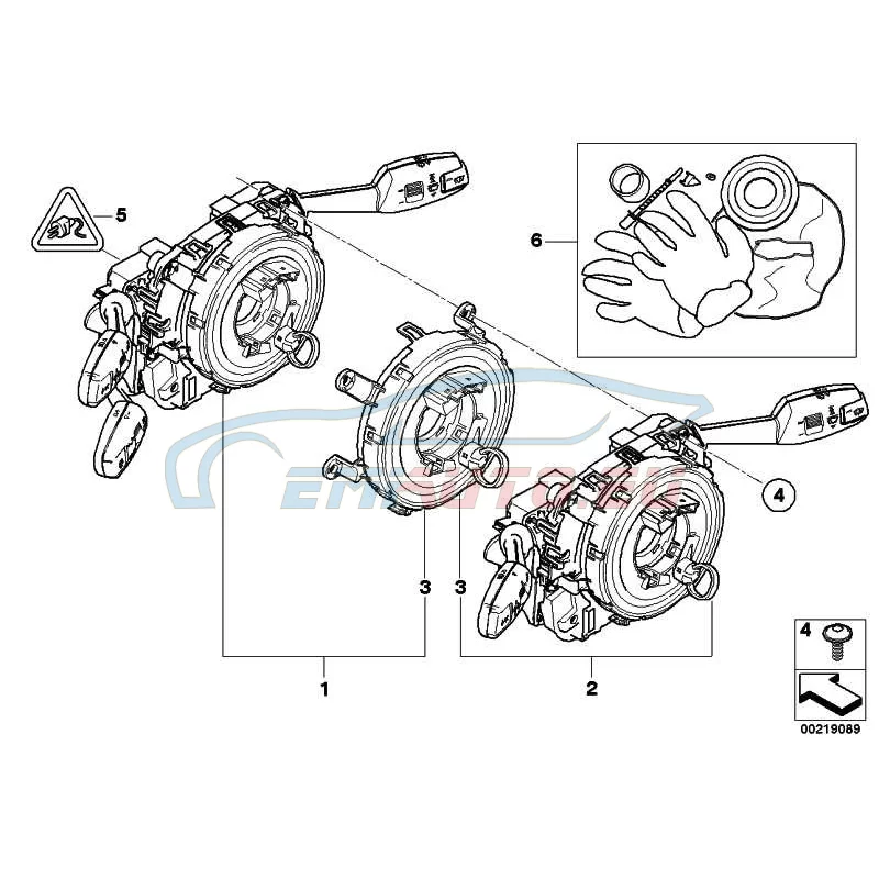 Original BMW Schaltzentrum Lenksäule (61319123042)