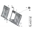 Original BMW Lehnenrahmen Durchlade links (52209162805)