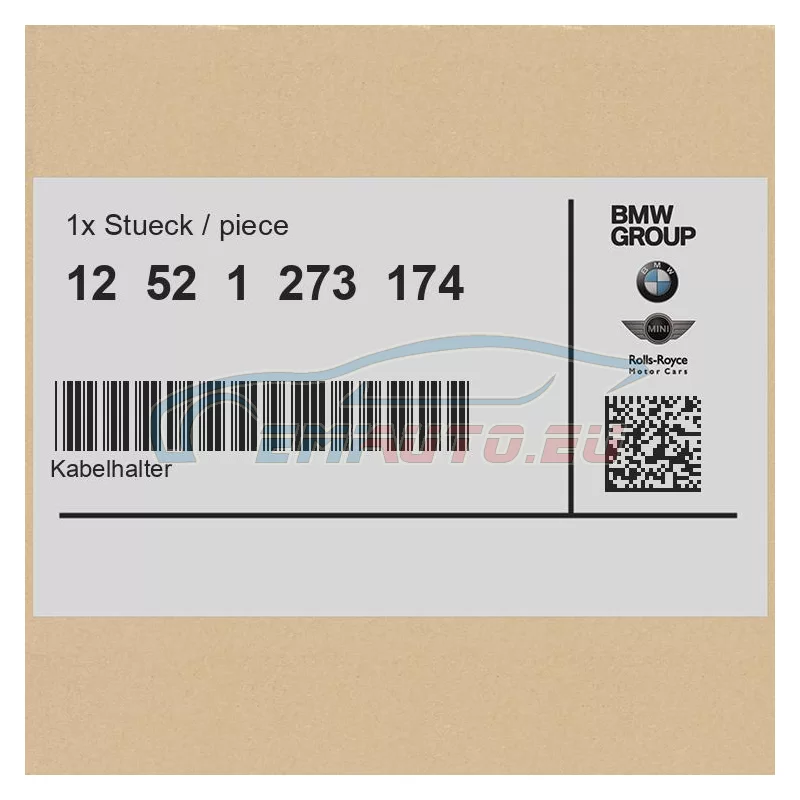 Genuine BMW Cable holder (12521273174)
