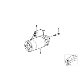 Genuine BMW Exchange starter motor (12417798035)