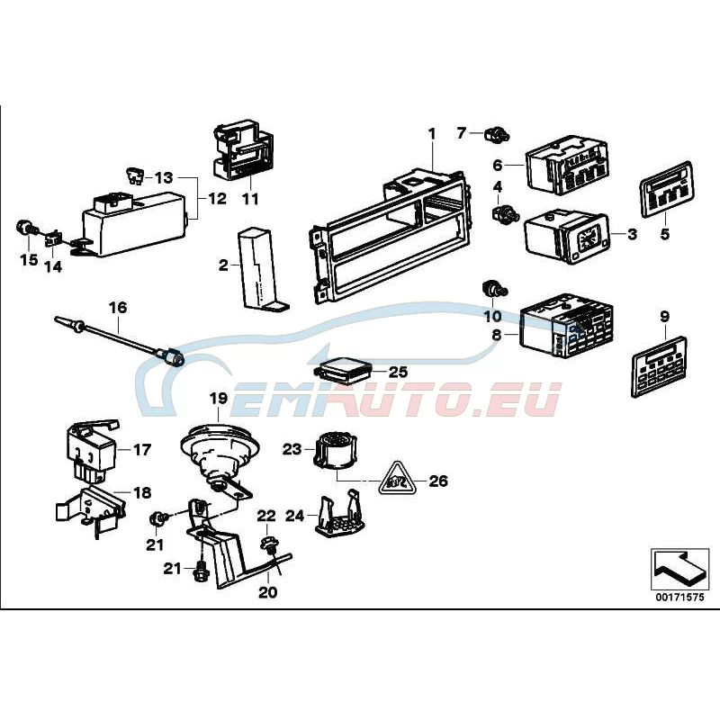 Original BMW Bedienungselement Bordcomputer (65811384149)