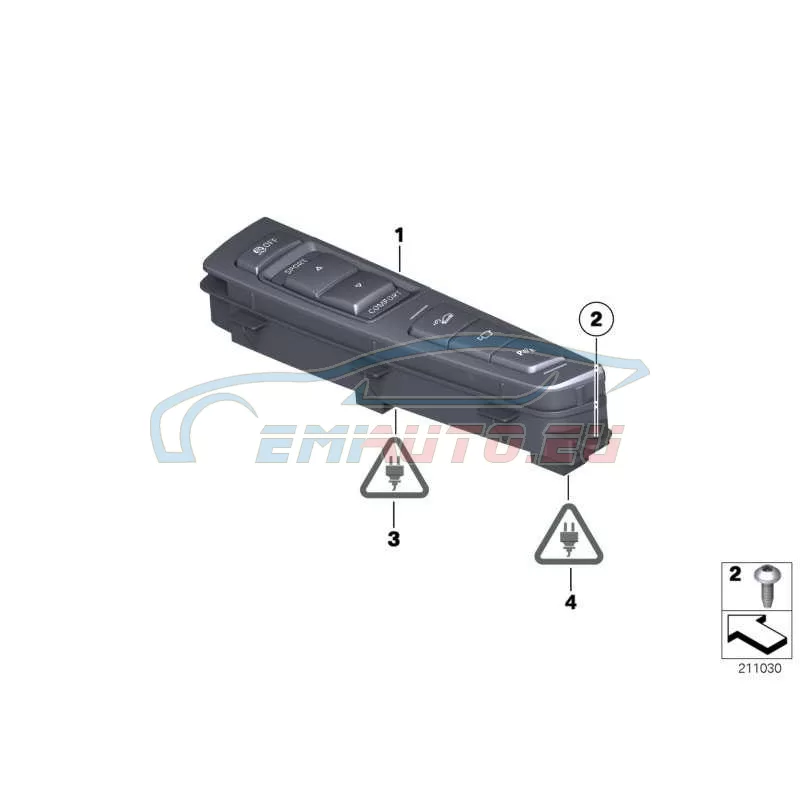 Original BMW Bedieneinheit Mittelkonsole (61319197921)