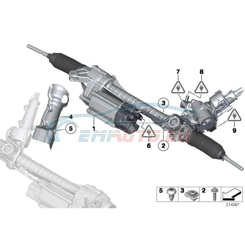 Original BMW Austausch Lenkgetriebe elektrisch (32106860180)