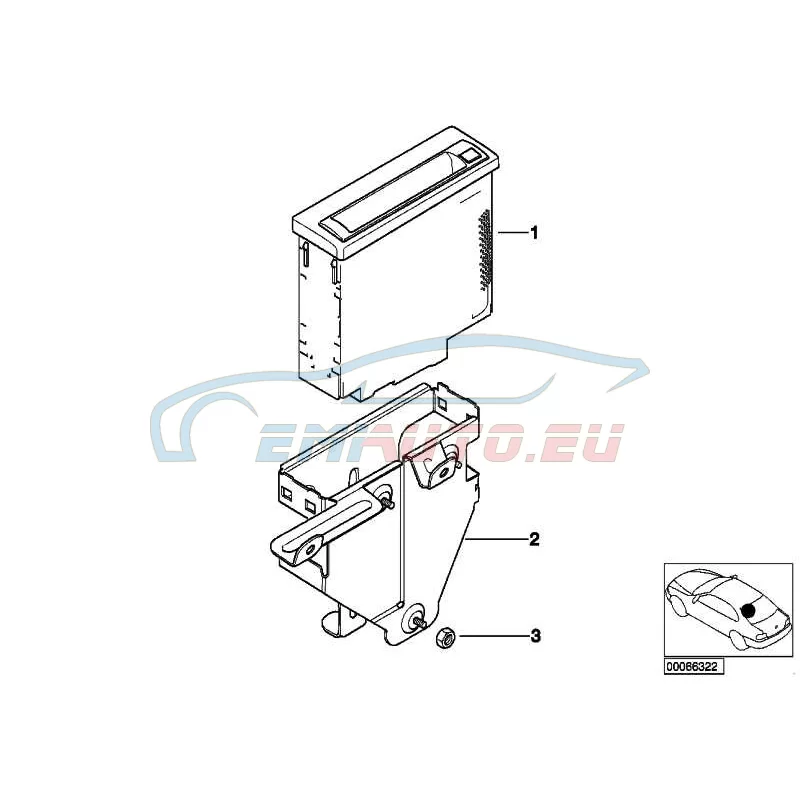 Genuine BMW EXCH-Navigation computer (65906942911)