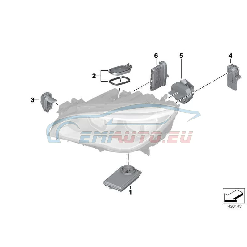 Genuine BMW Driver module, headlights (63117361026)