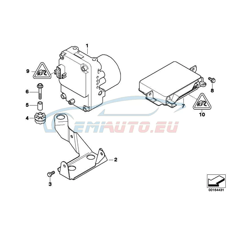 Genuine BMW BASIC CONTROL UNIT ABS/ASC+T (34521164130)
