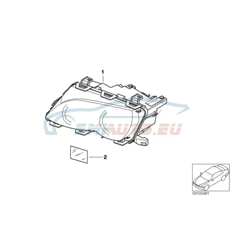 Genuine BMW Headlight left (63127165769)