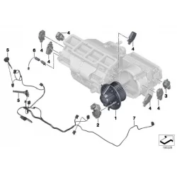 Genuine BMW Blower unit (64119227671)