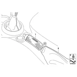 Original Mini Handbremsbalg Alcantara (34400417962)