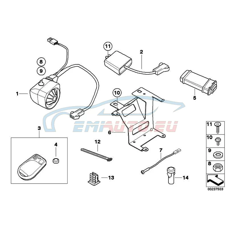 Genuine BMW Countersunk screw (07119901769)