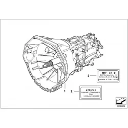 Original BMW Austausch 6 Gang Getriebe (23007501757)