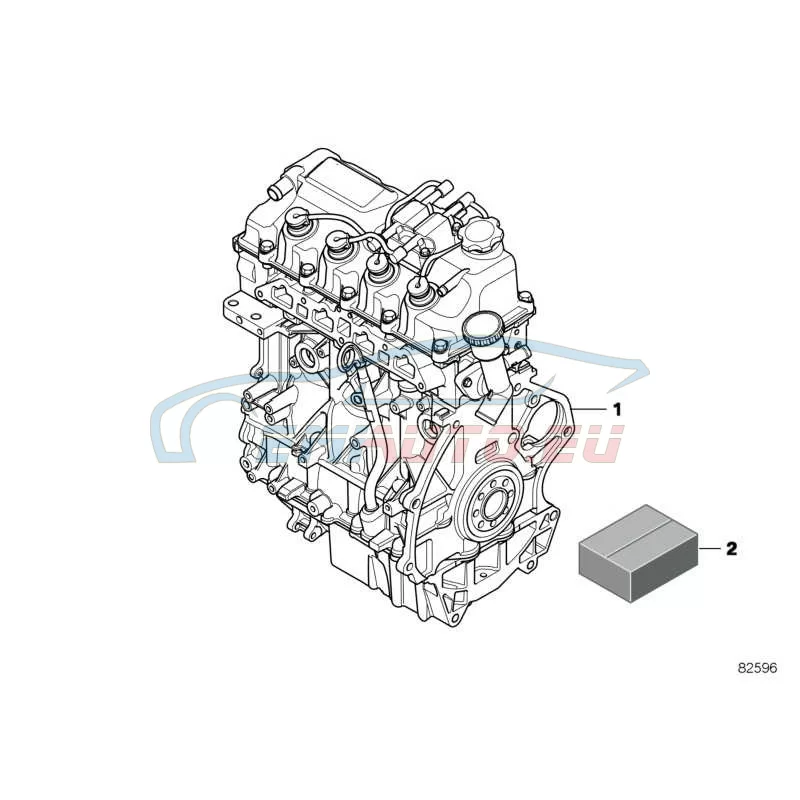 Genuine Mini Exchange short engine (11000392946)