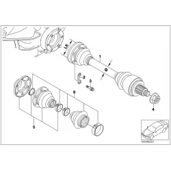 Original BMW Austausch Abtriebswelle (33207578720)