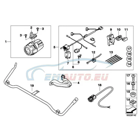 Genuine BMW LED additional headlight (63178532140)