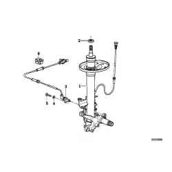 Genuine BMW LEFT FRONT SPRING STRUT (31312227533)