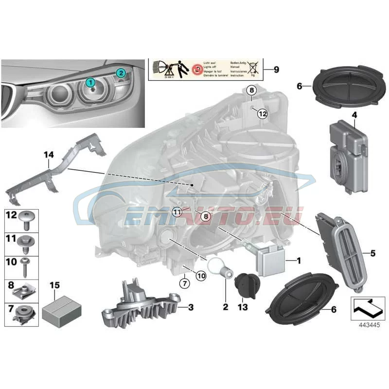 Genuine BMW LED module (63117311243)