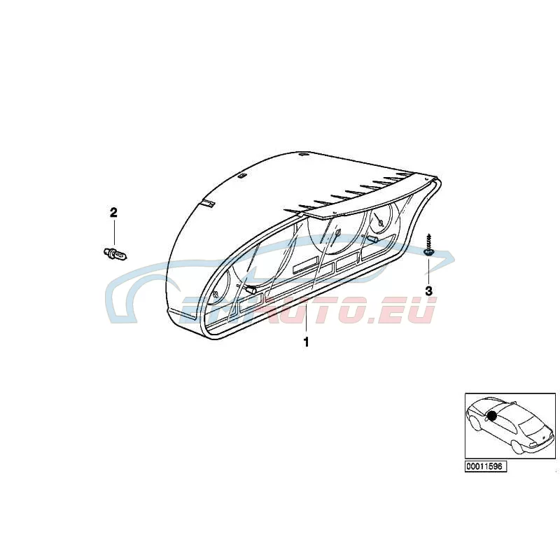 Genuine BMW INSTRUMENTS COMBINATION UNCODED (62106942238)