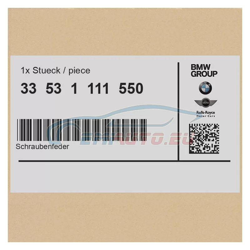 Original BMW Schraubenfeder (33531111550)