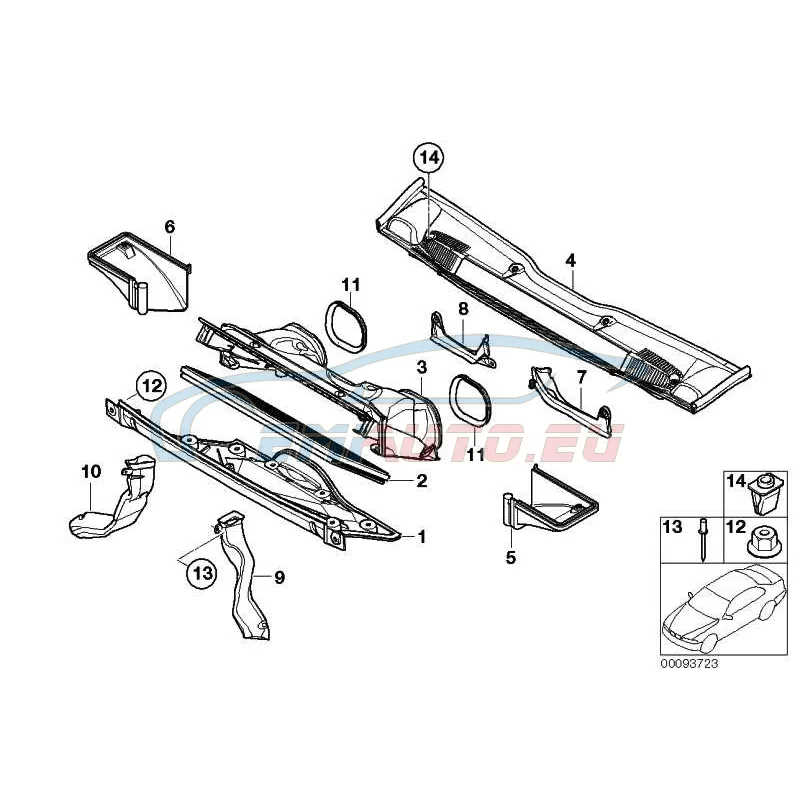 Genuine BMW MICROFILTER/ACTIVATED CARBON CONTAINER (64319224085)