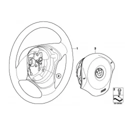 Genuine BMW Airbag module, driver's side (32306779828)