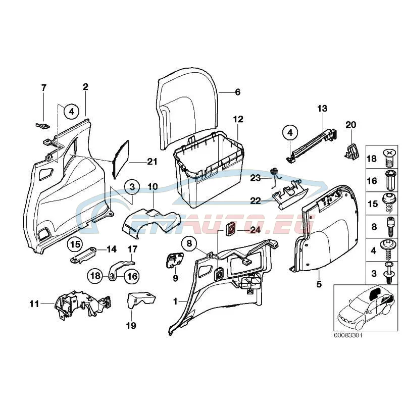 Genuine BMW Socket mount (51477044492)