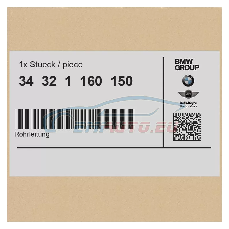 Original BMW Rohrleitung (34321160150)