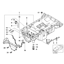 Genuine BMW Hex Bolt with washer (07119903849)