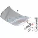Genuine BMW LEFT ENGINE HOOD HINGE (41007391034)