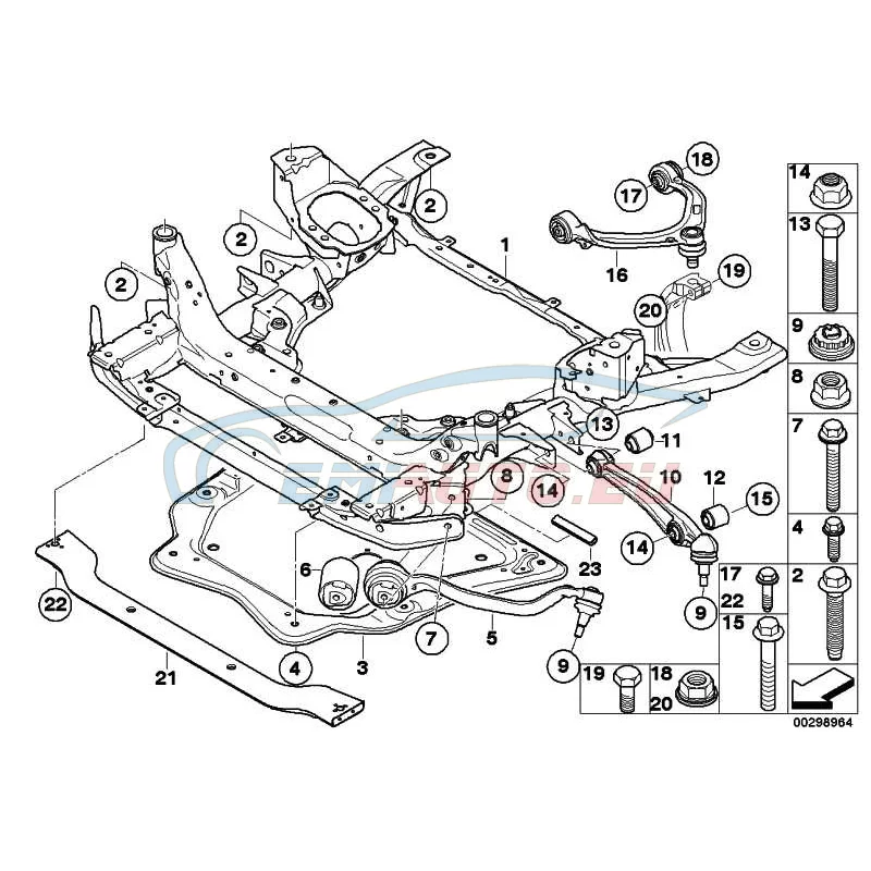 Genuine BMW Hex Bolt (07119905970)