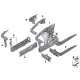 Genuine BMW EXTERIOR LEFT ENGINE SUPPORT (41007284089)