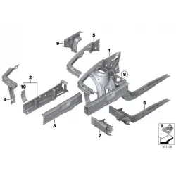 Genuine BMW EXTERIOR LEFT ENGINE SUPPORT (41007284089)