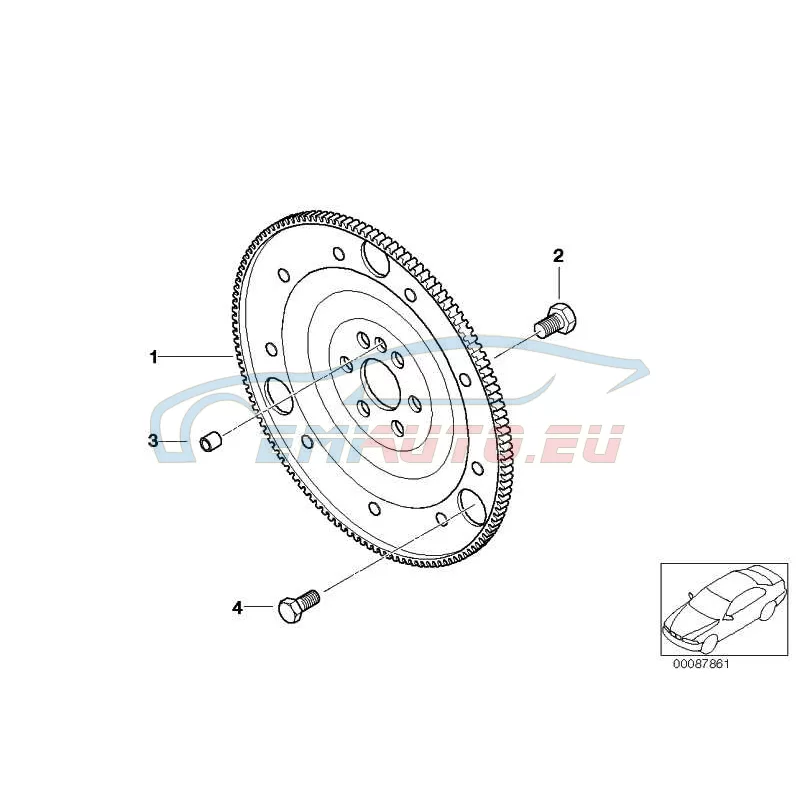 Genuine BMW Flywheel automatic (11227589480)