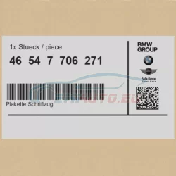 Original BMW Plakette Schriftzug (46547706271)