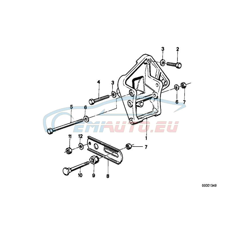 Genuine BMW ADJUSTING BAR (12311276360)