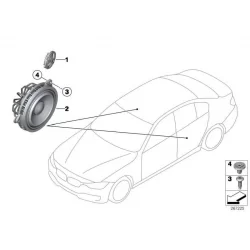 Genuine BMW Mid-range speaker Harman Kardon (65139289965)