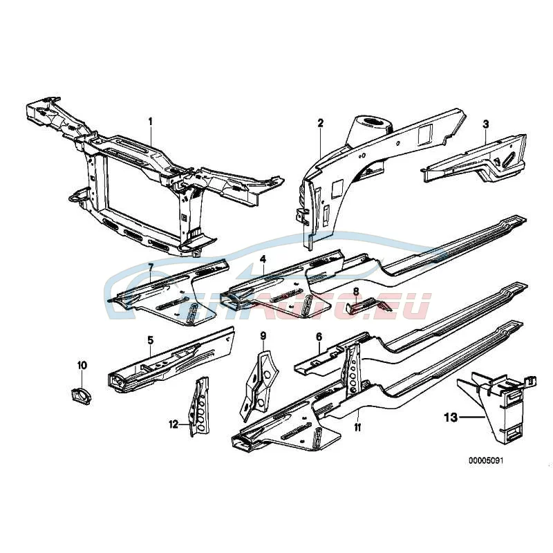 Genuine BMW FRONT PANEL (41131976136)
