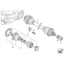 Original BMW Austausch Abtriebswelle (33212228018)