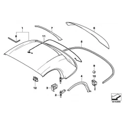Genuine BMW Lock cover front (54217076388)