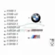 Оригинал BMW Эмблема наклеиваемая Зд (51147244595)