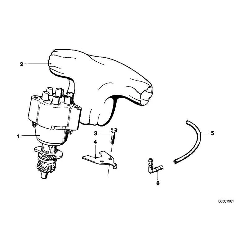 Genuine BMW Distributor (12111268380)