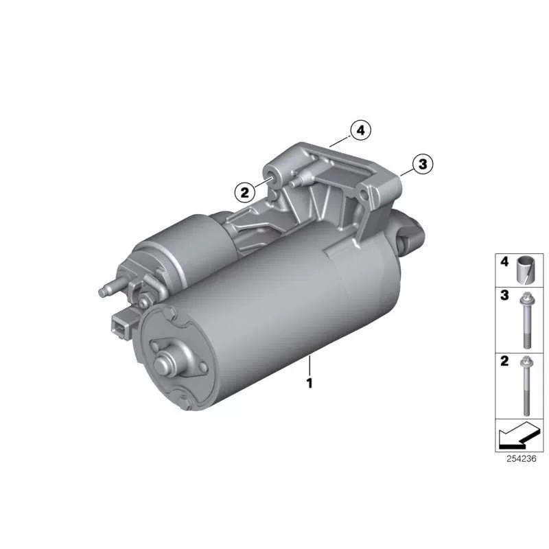 Genuine BMW Exchange starter motor (12417638193)