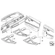 Genuine BMW Decor panel for centre console (51167975241)