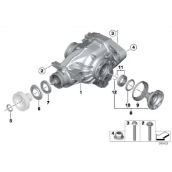 Original BMW Austausch Hinterachsgetriebe mit Sperre (33122283321)