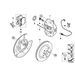 Original BMW Bremssattelgehäuse links (34216786743)