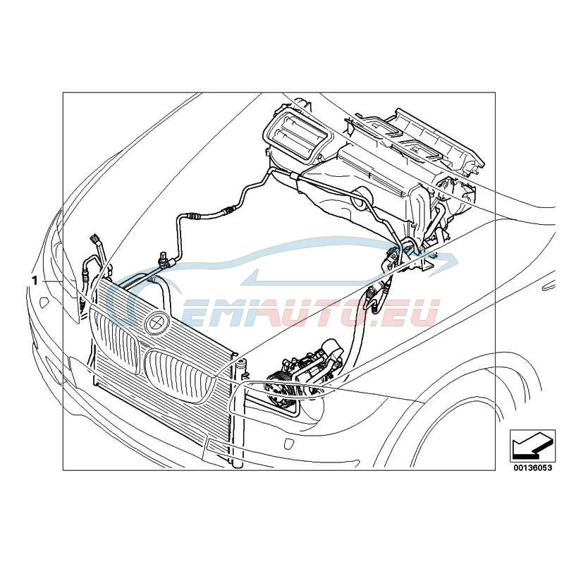 Genuine BMW MICROFILTER/ACTIVATED CARBON CONTAINER (64319142115)